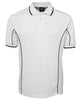 White Short Sleeve Piping Polo - JB's Wear - 7PIP